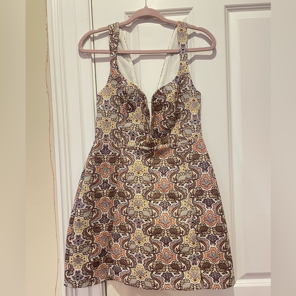For Love & Lemons Brocade Tapestry Mini Dress Size L - Picture 1 of 8